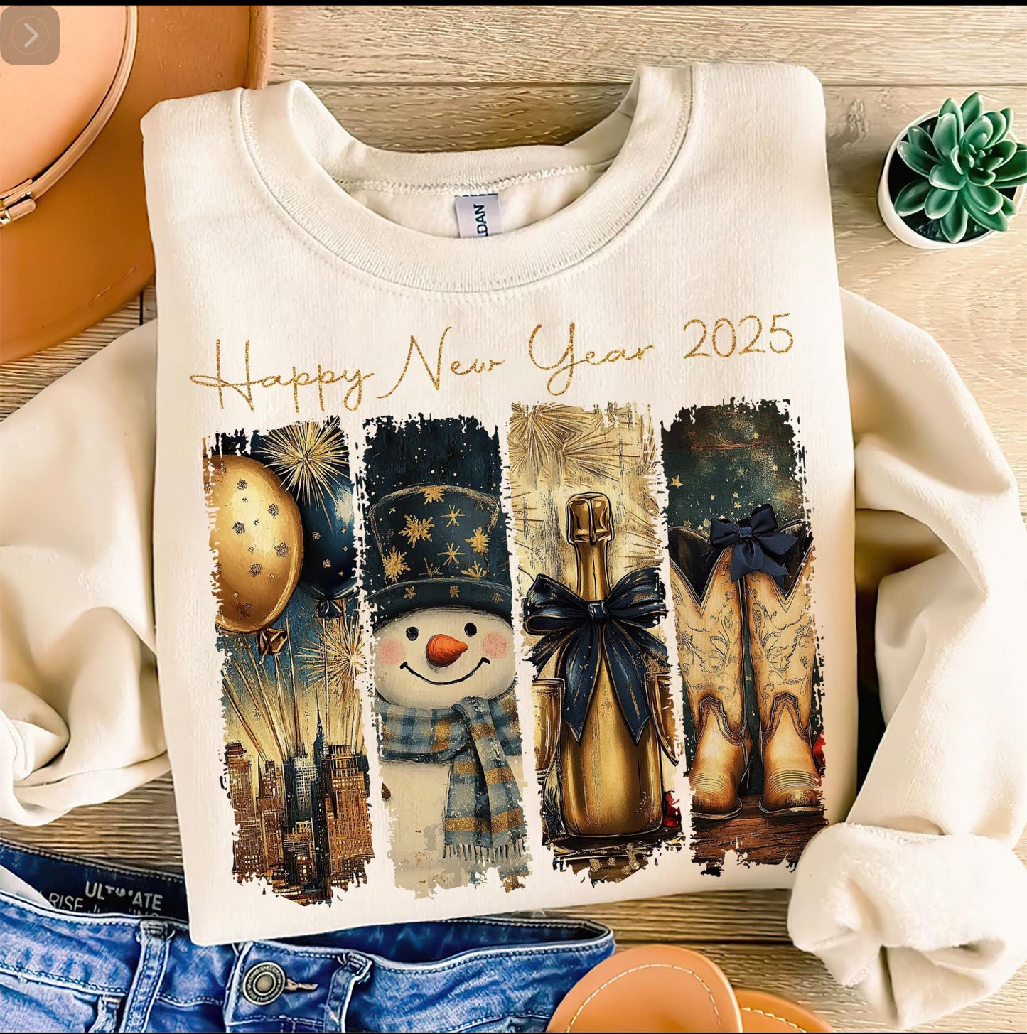 New Year Snowman