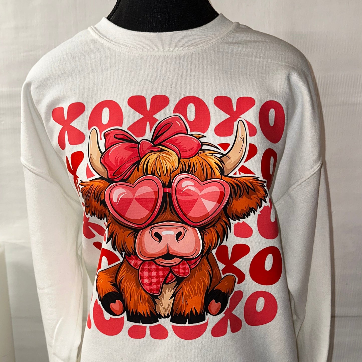 Valentine XOXO Highland Cow